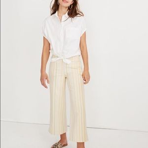Emmett Wide Leg Crop Pants Stripe